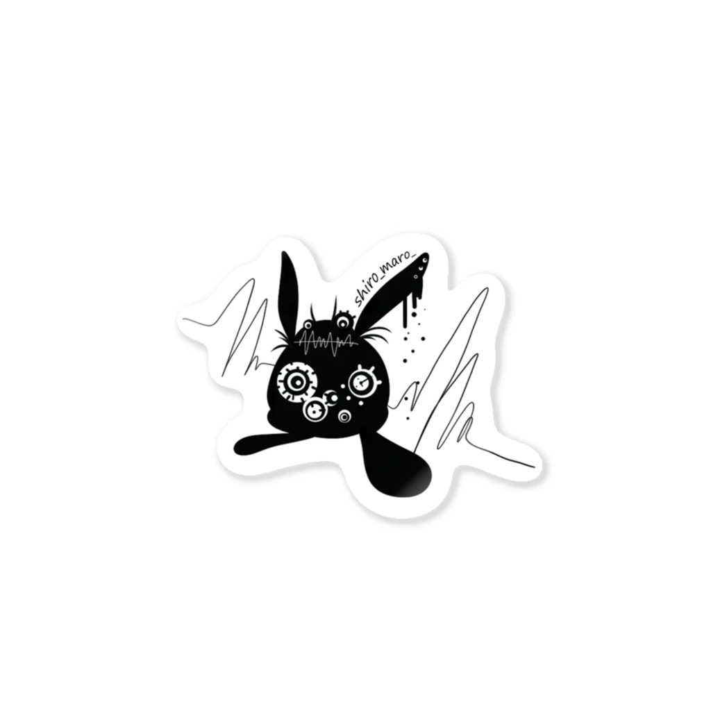 【公式】shiromaro-art-creativeのfrog rabbit Sticker