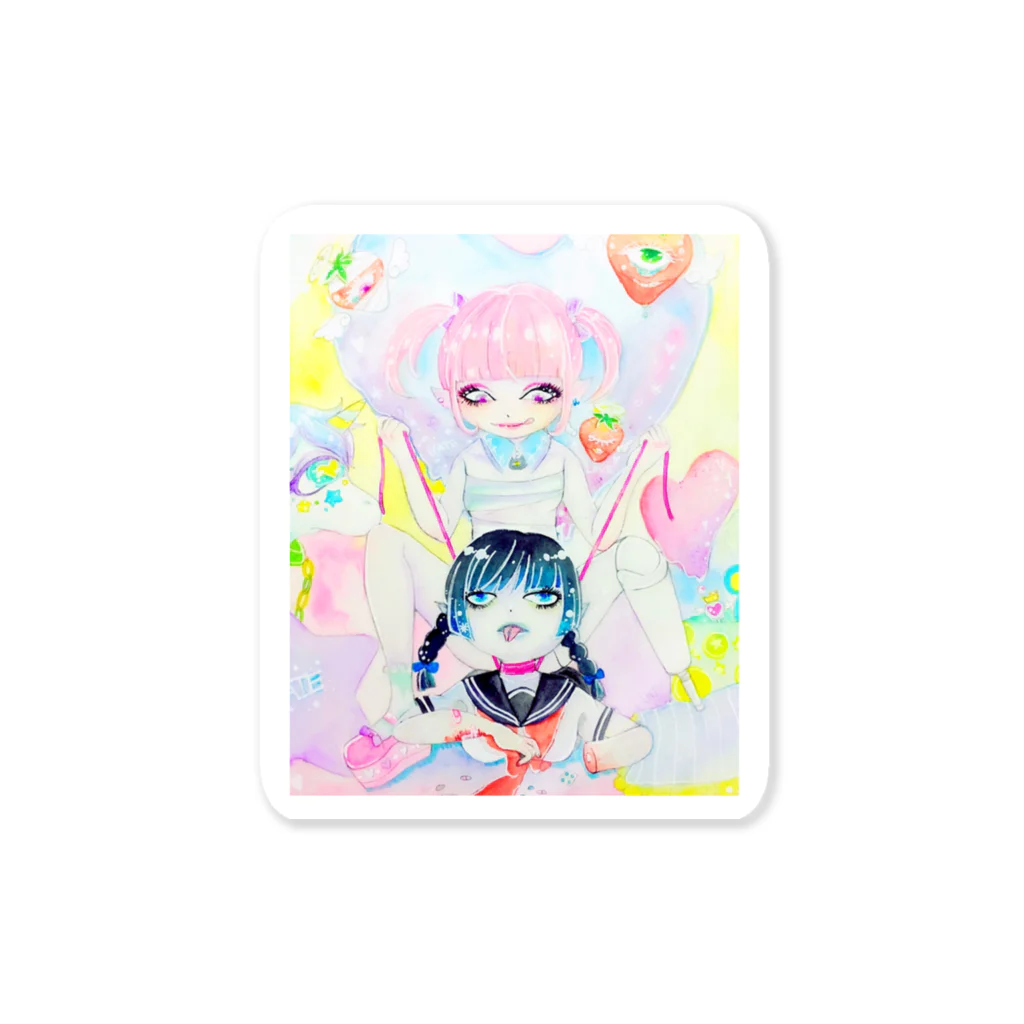 m'GrNeKo shopのLove♡Hate Sticker