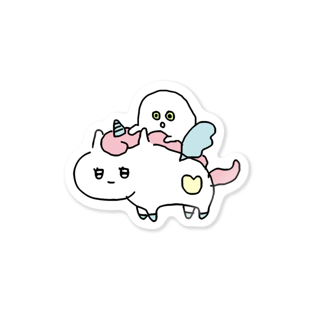 saimari＠LINEスタンプ販売中のユニ・ペガコすてっかー Sticker