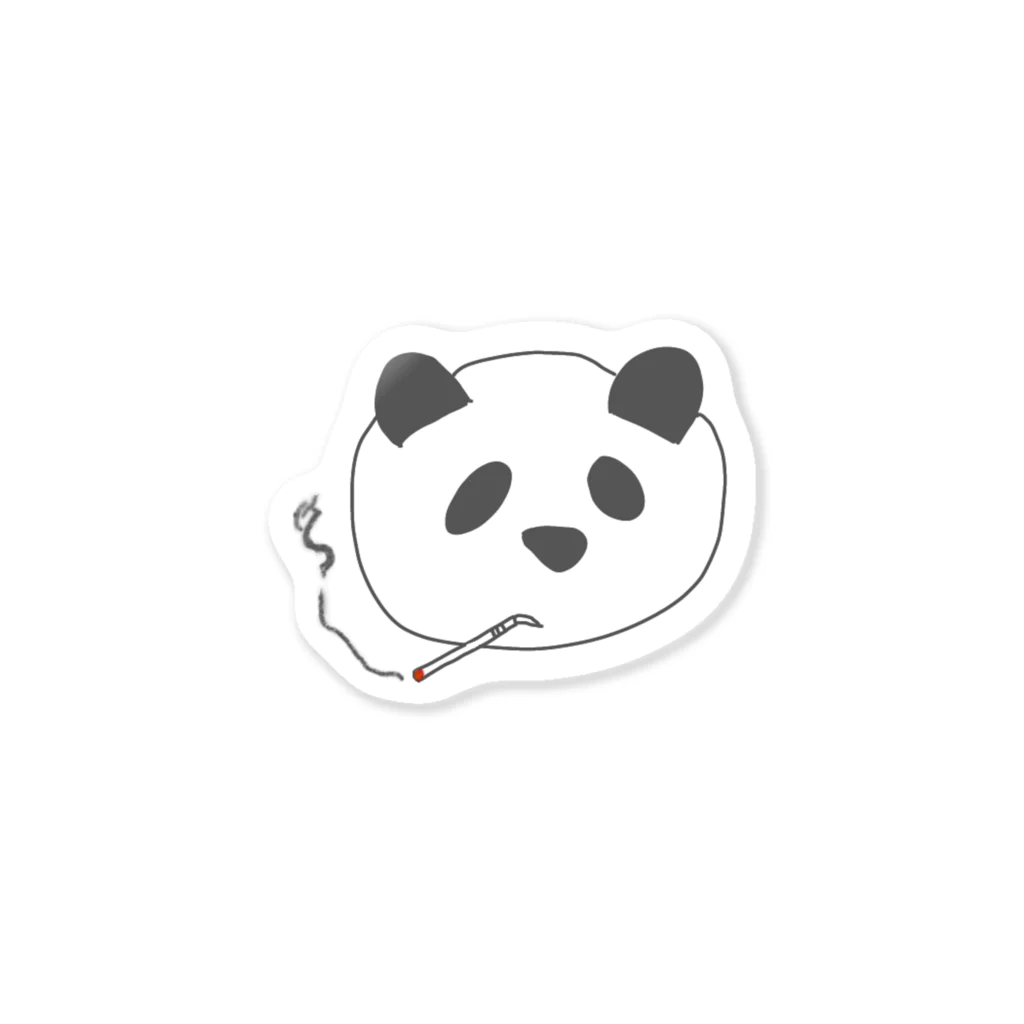 ばつまろんのtobacco panda Sticker