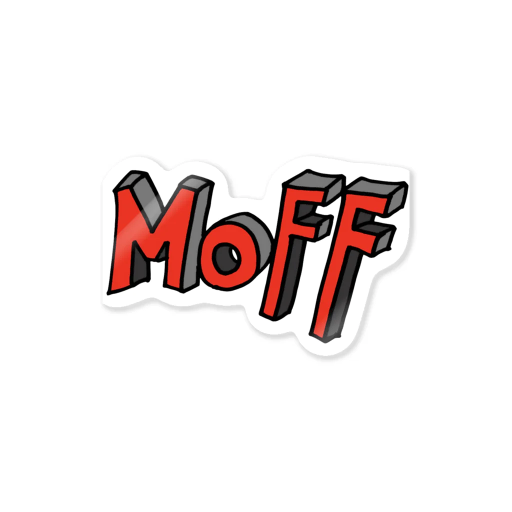 MASHIGE's SHOPのMOFF（red） Sticker