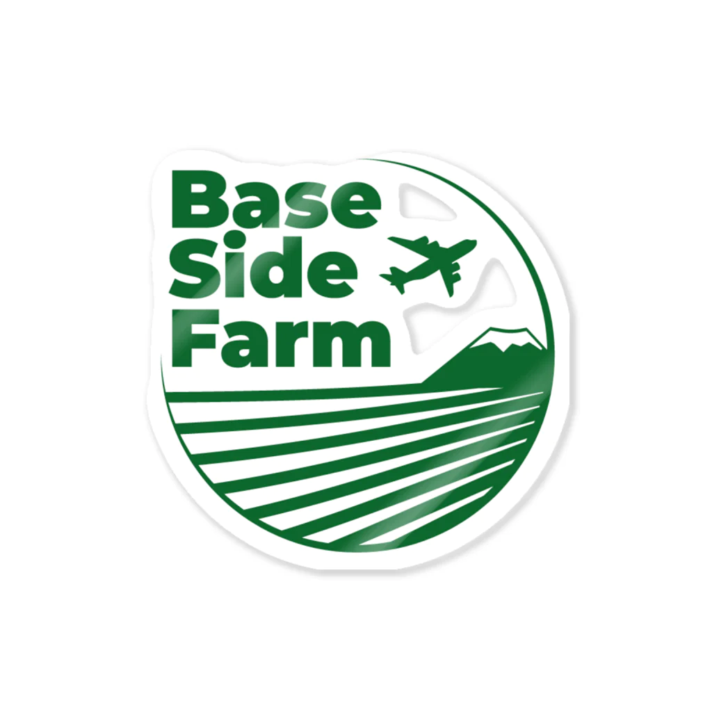 Base Side FarmとAtsueのShopのBase side farm logo  ステッカー