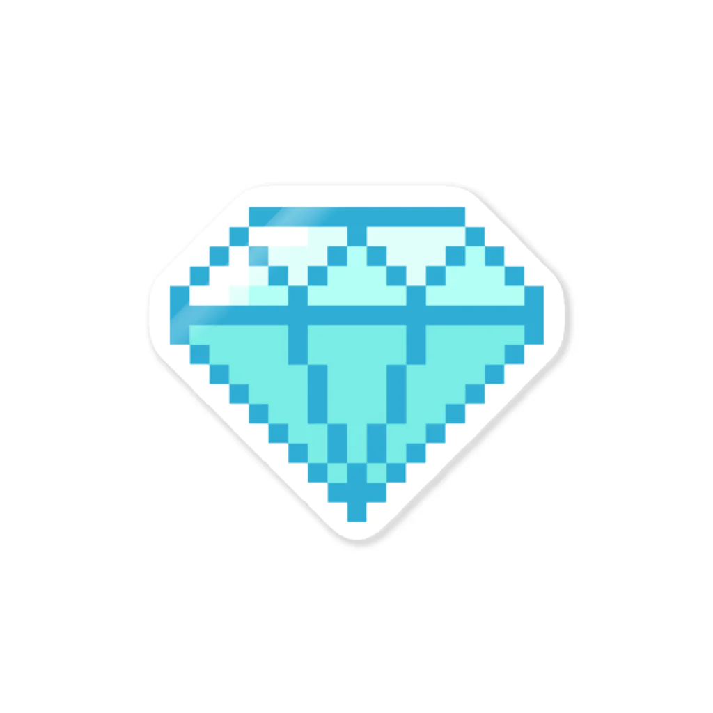 tomosawaのダイヤモンドット ブルー Sticker
