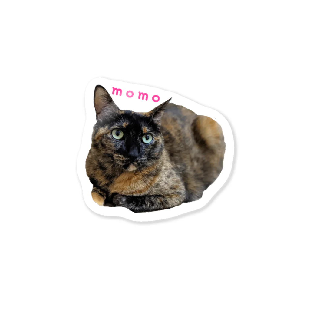 ねこほうチャンネル公式グッズのモモっちステッカー Sticker