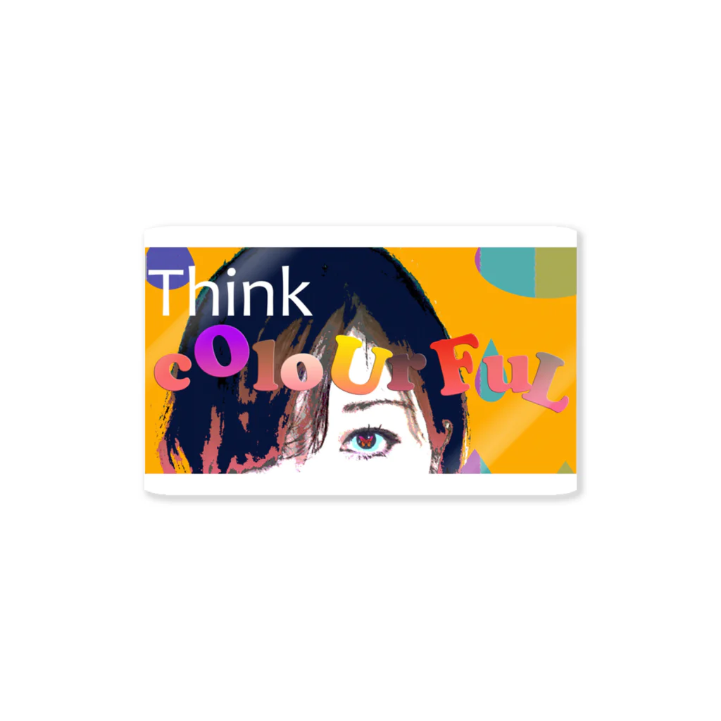 lifejourneycolorfulのThink Colorful Sticker