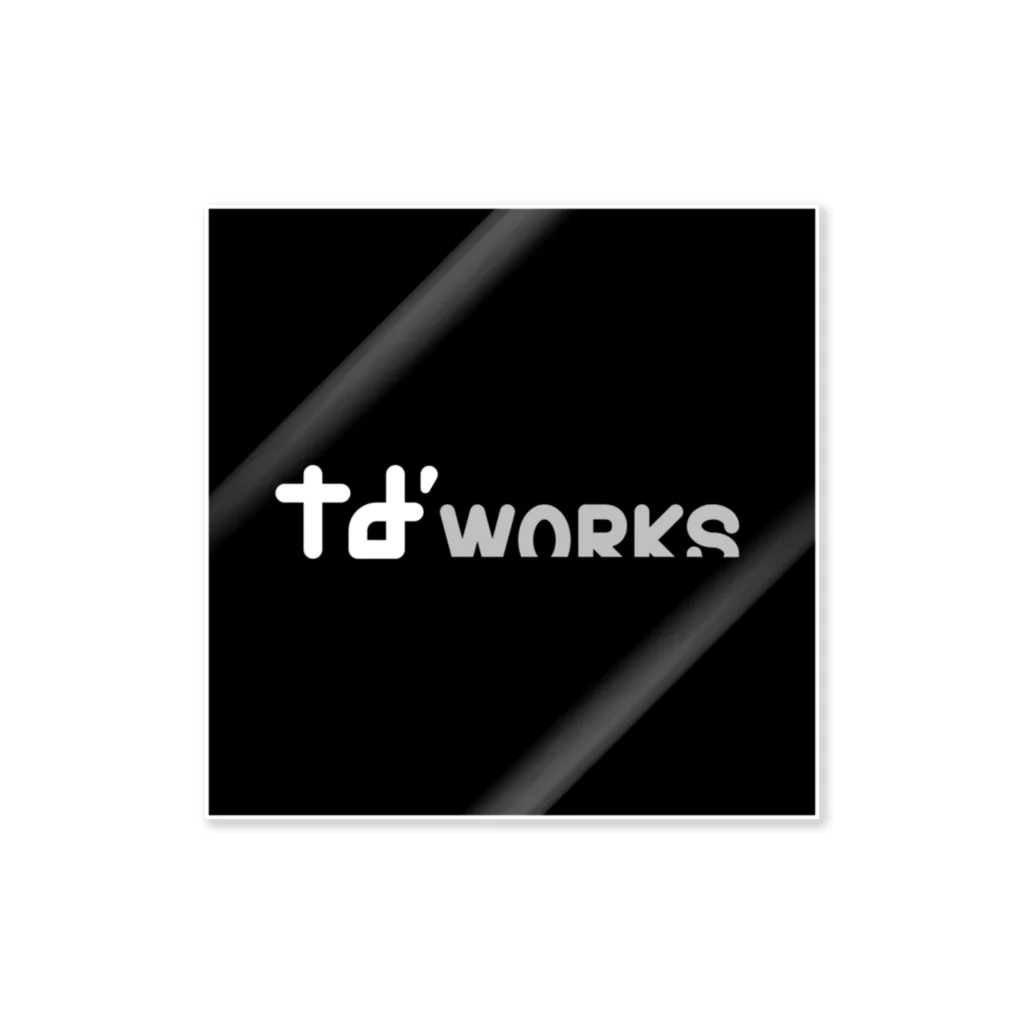 td'WORKSのtd'WORKSメインロゴタイプ ステッカー