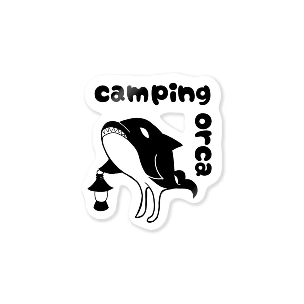 クロホネのcamping orca  シャチ　オルカ ステッカー