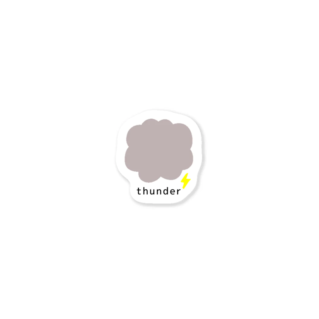 クオッカくおっかのしんぷる にthunder Sticker