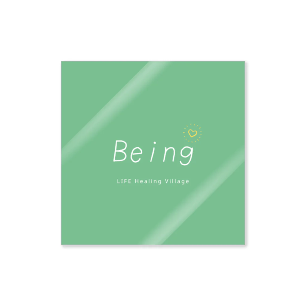 LIFE Healing Village BeingのBeing ステッカー