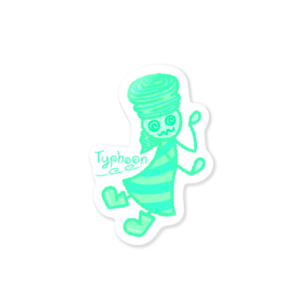 ウサネコのウェザーず＊タイフウさん Sticker