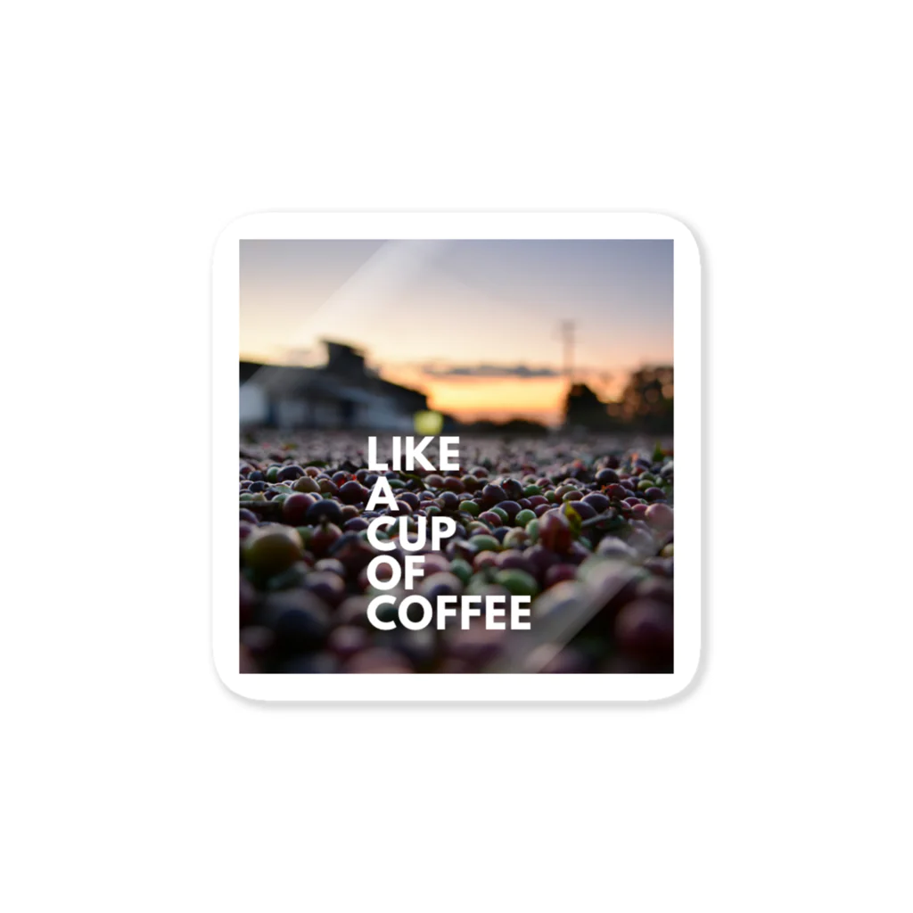 THIS IS COFFEEのLike a cup of coffee ステッカー