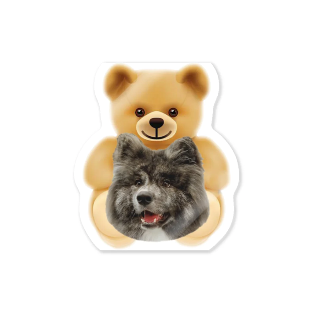 mikamichaelの秋田犬TEDDY Sticker