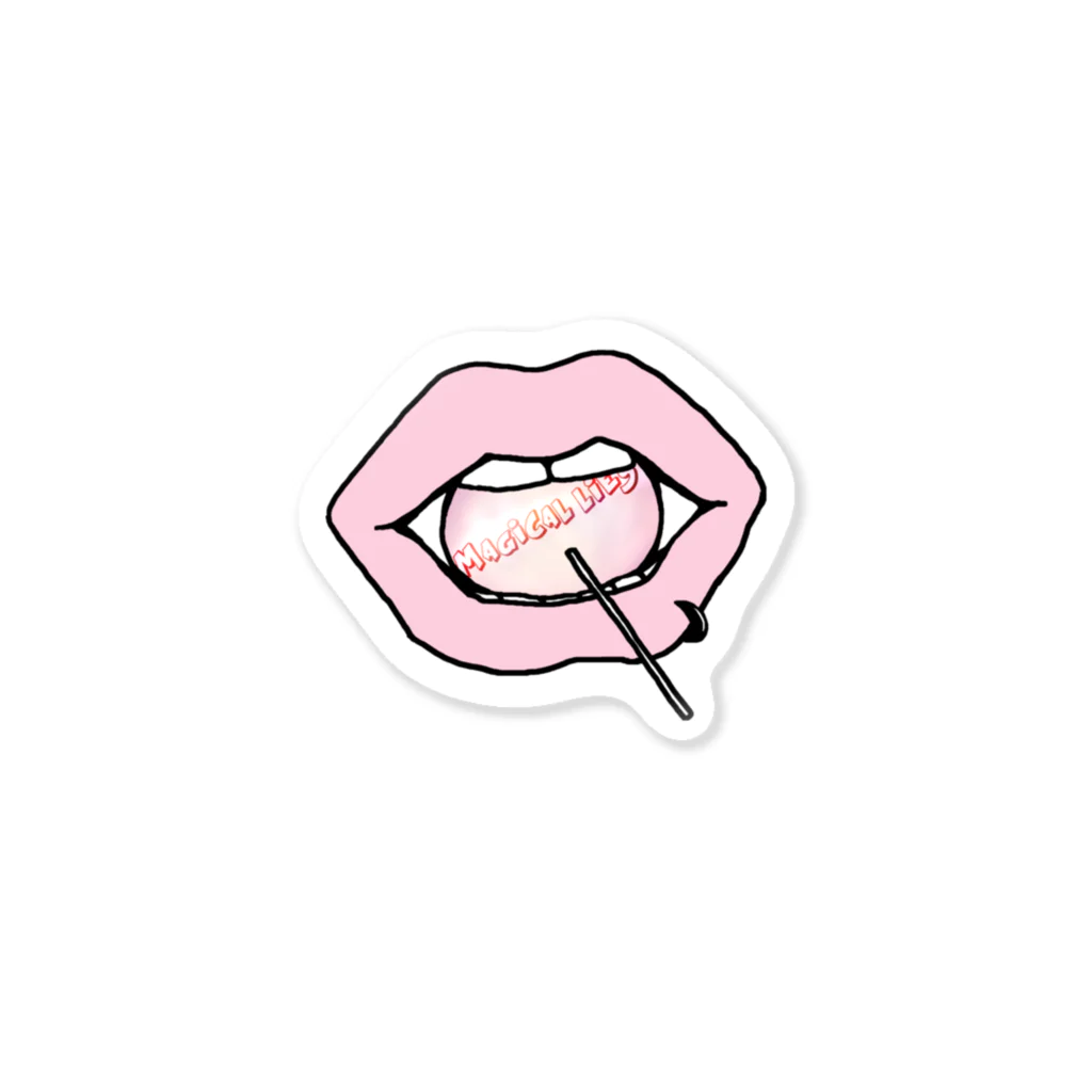 MAGICAL LIESのLIAR'S LIPS #CANDY Sticker