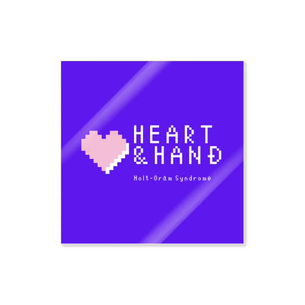 ハート&ハンドのHeart & Hand ブルーアイテム ステッカー