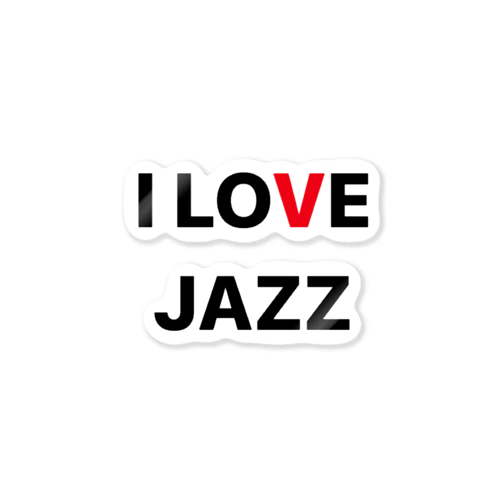 phot&type のI LOVE JAZZ ステッカー