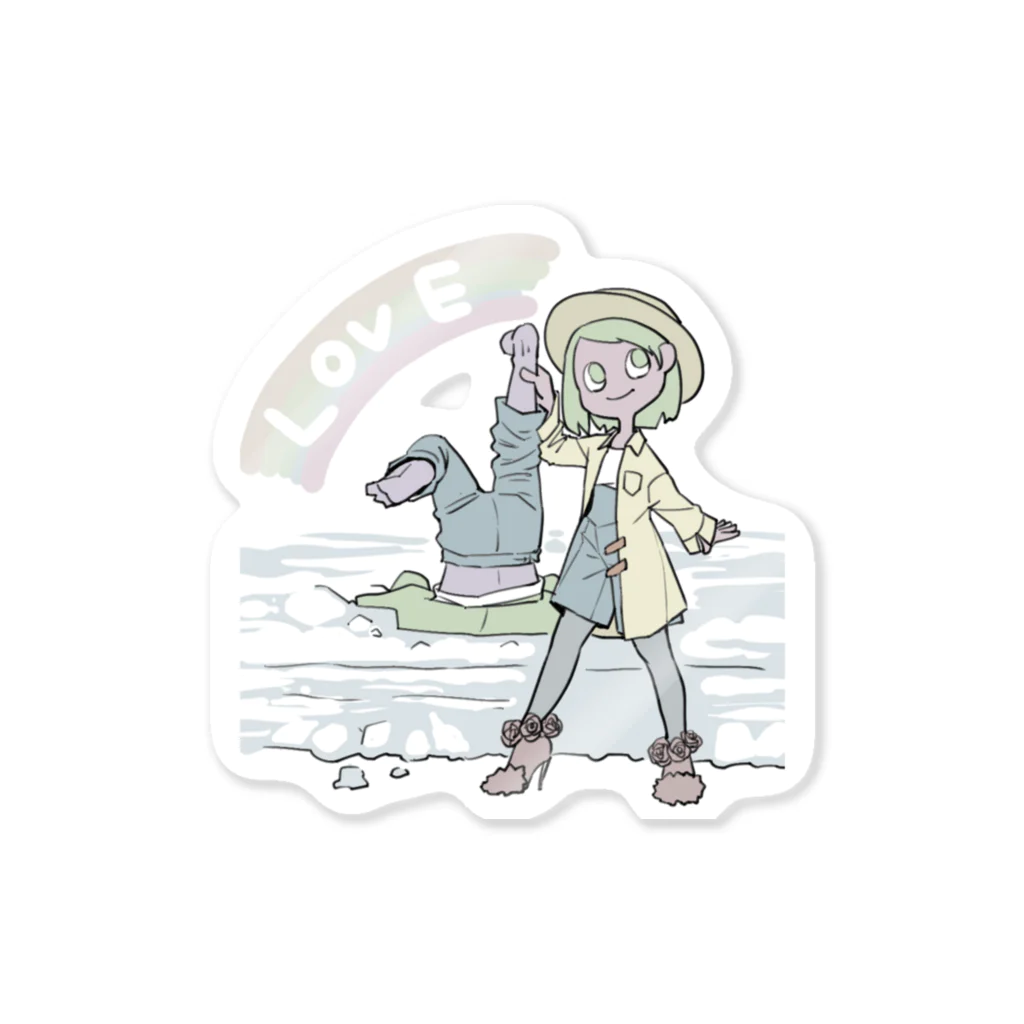 うさぎぶのそれは愛 Sticker