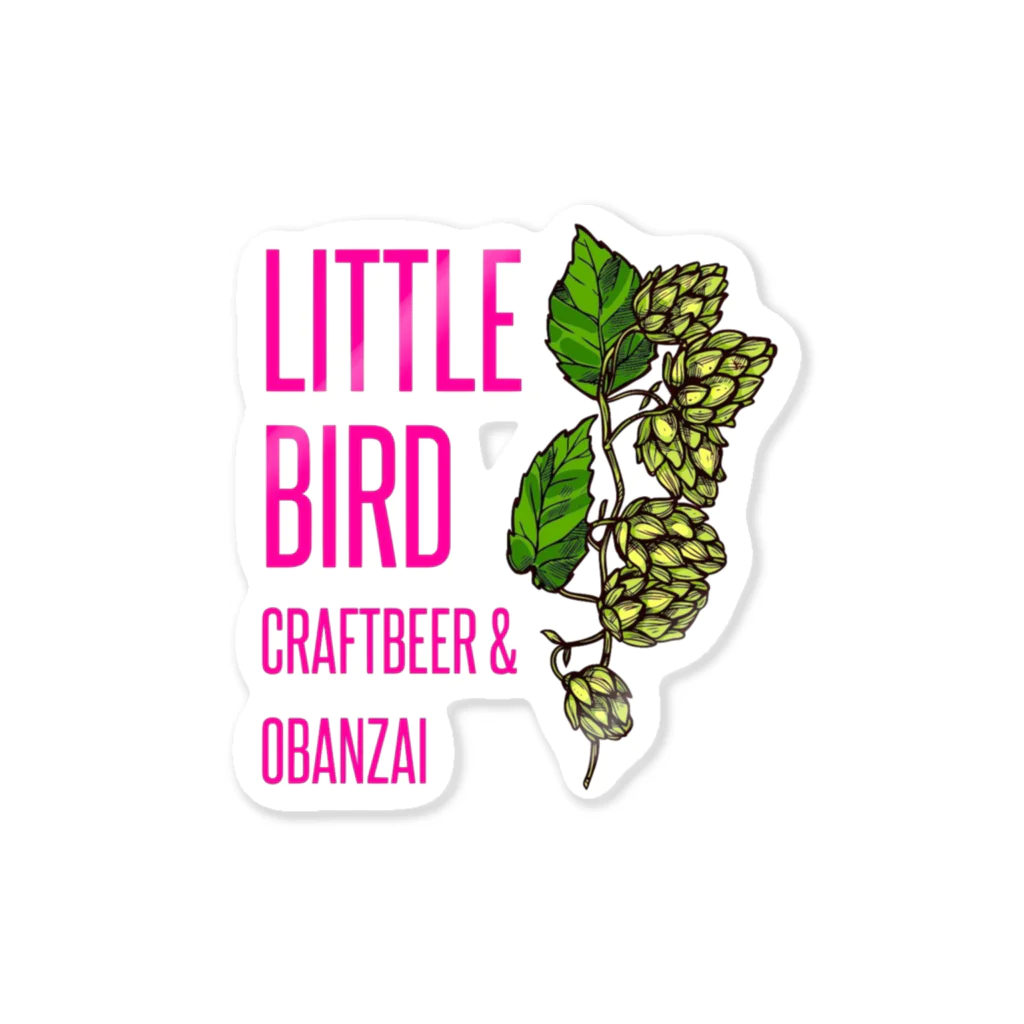 Bird -old pizza house-のCRAFTBEER&OBANZAI LITTLE BIRD Sticker