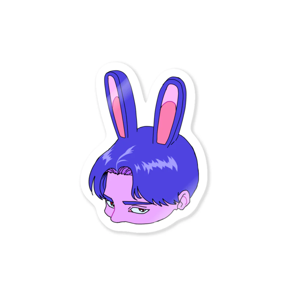 寝岸のtoy bunny boy sticker ステッカー