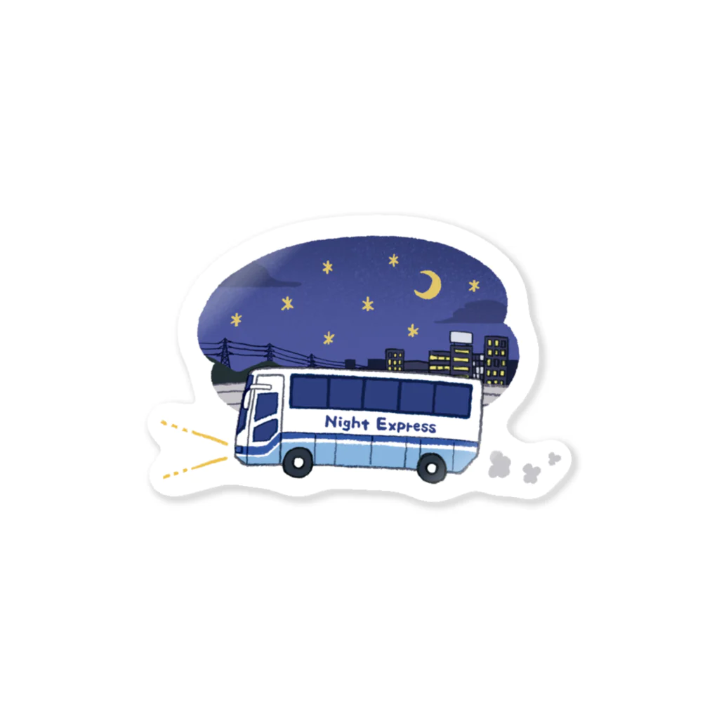 小川かりんの夜行バスステッカー Sticker