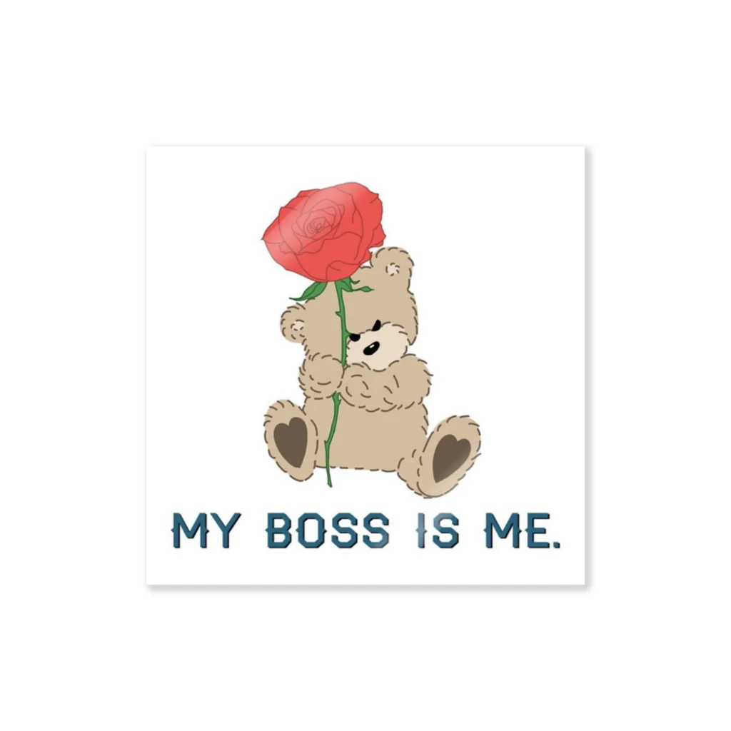 Nob.artlabの"MY BOSS IS ME"ステッカー ステッカー