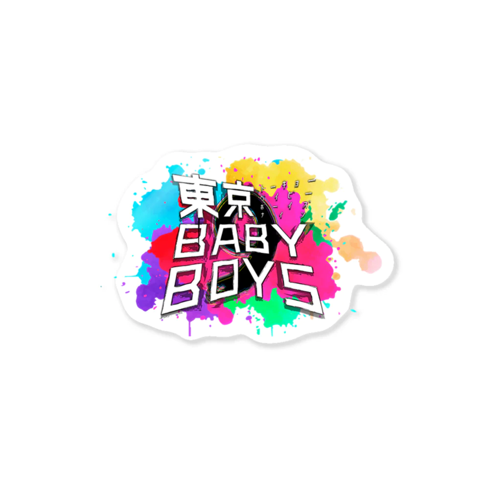 東京BABYBOYS9 公式ショップの東京BB9 ロゴステッカー 스티커