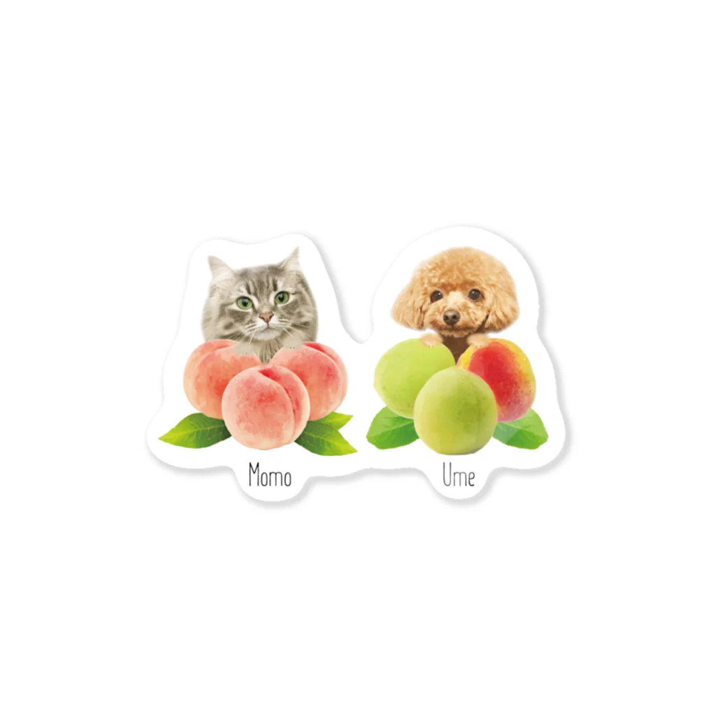 糸葉-Itoha-のMomo&Ume Sticker