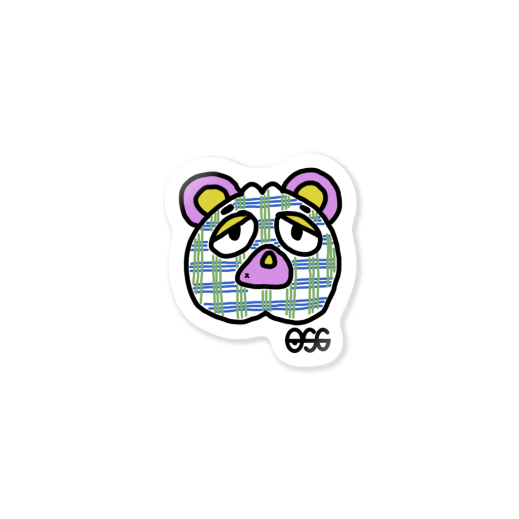 椙山さと美のOSG ちぇっくのくま Sticker