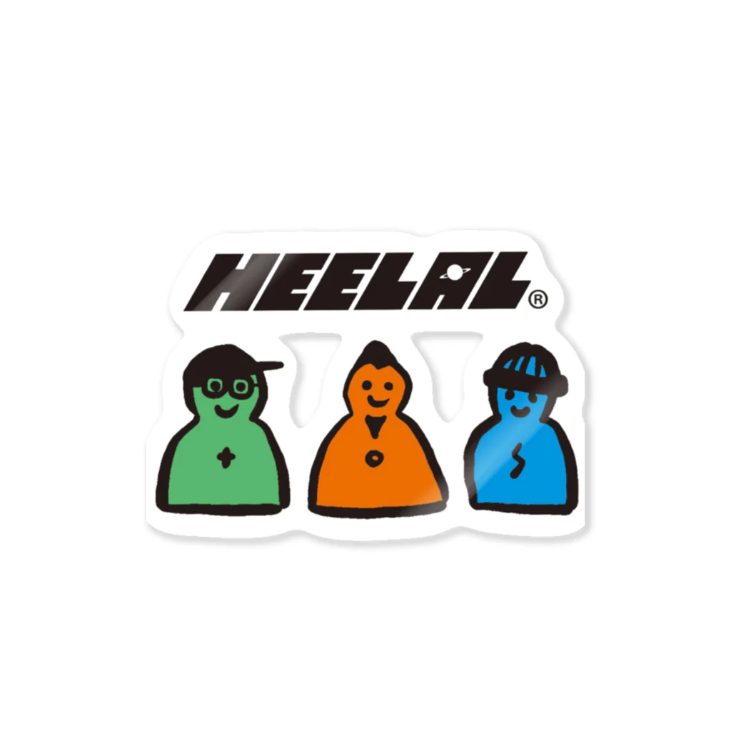 He is NERD.のHeelalの3人 ステッカー