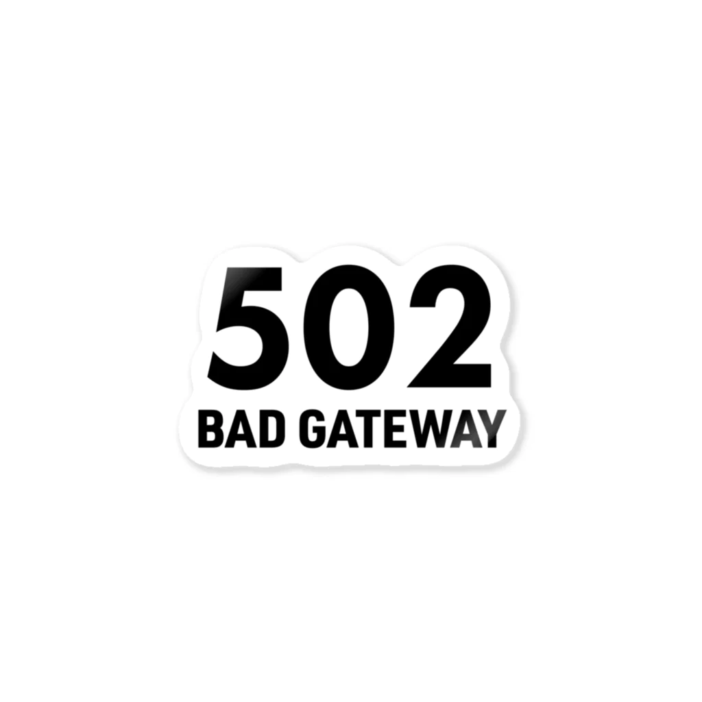 chidyの502 BAD GATEWAY ステッカー