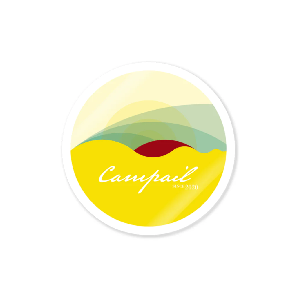 campailのCampail-White ステッカー