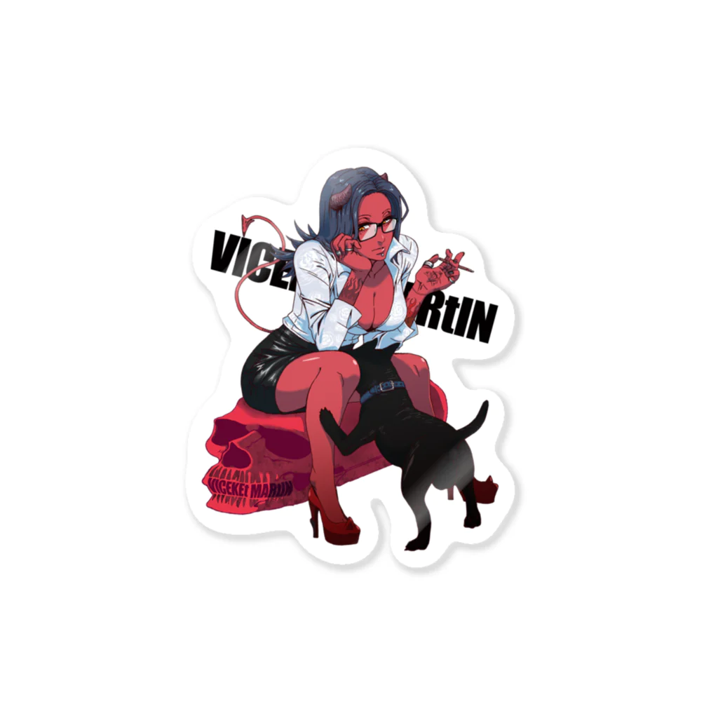 VICEKEt MARtINのデビルガール4 Sticker