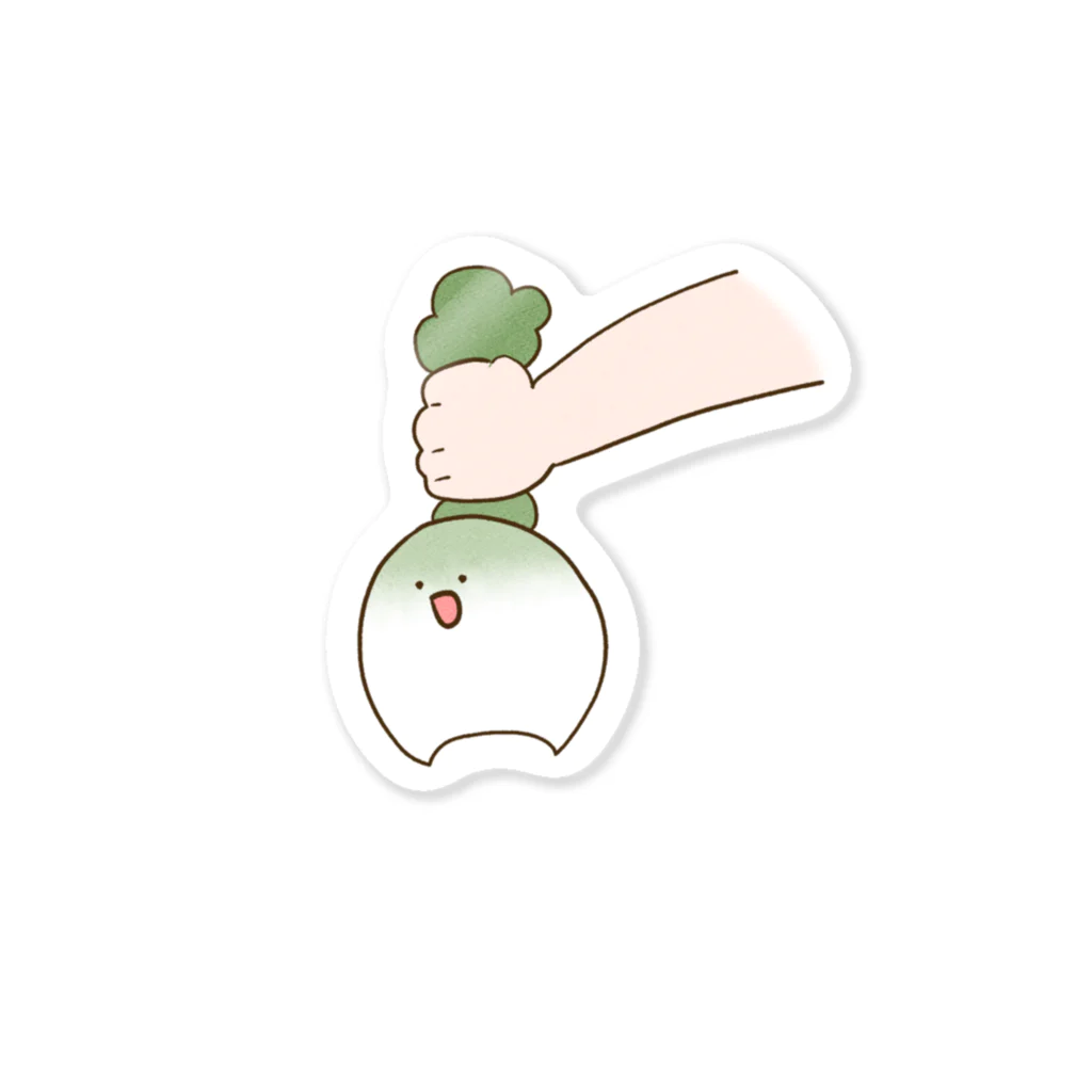 庭にくるコトリからのだいこん Sticker