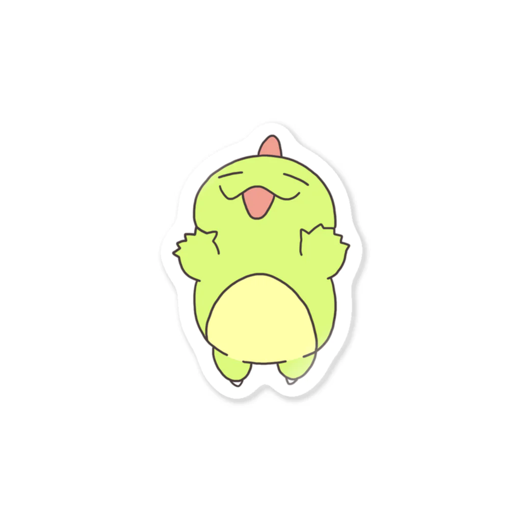 ぽやいのゆるキャラストアのジャンピングニヤちゃん Sticker