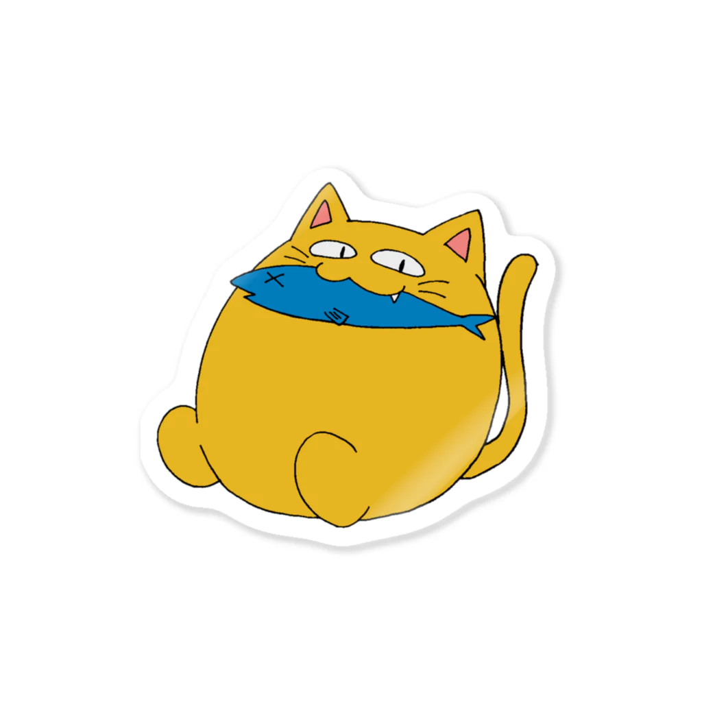 ふぃっしゅのねこちゃんステッカー① Sticker