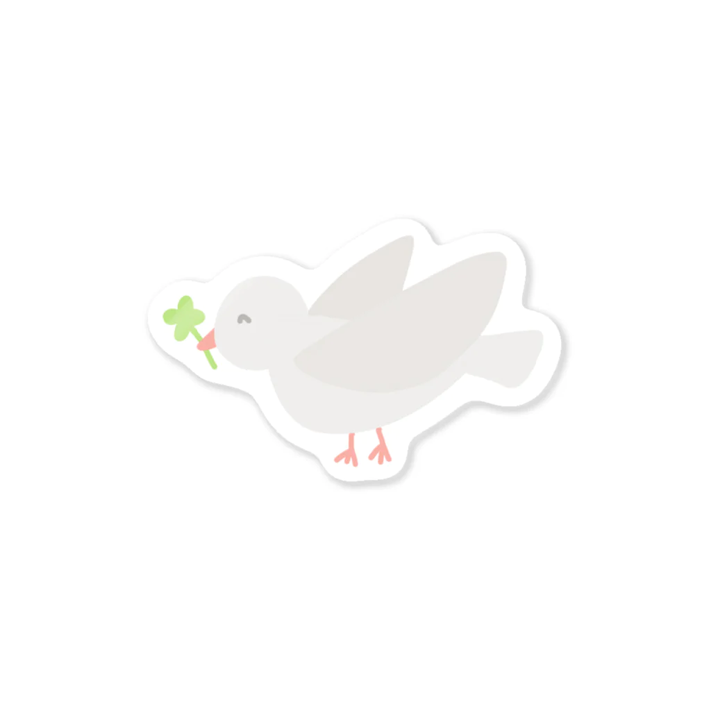 うめこの幸せを運ぶ鳩 Sticker