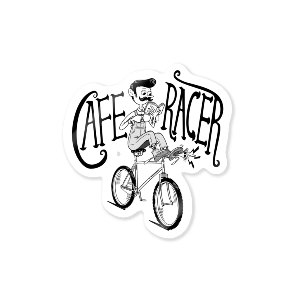 nidan-illustrationの"CAFE RACER" ステッカー