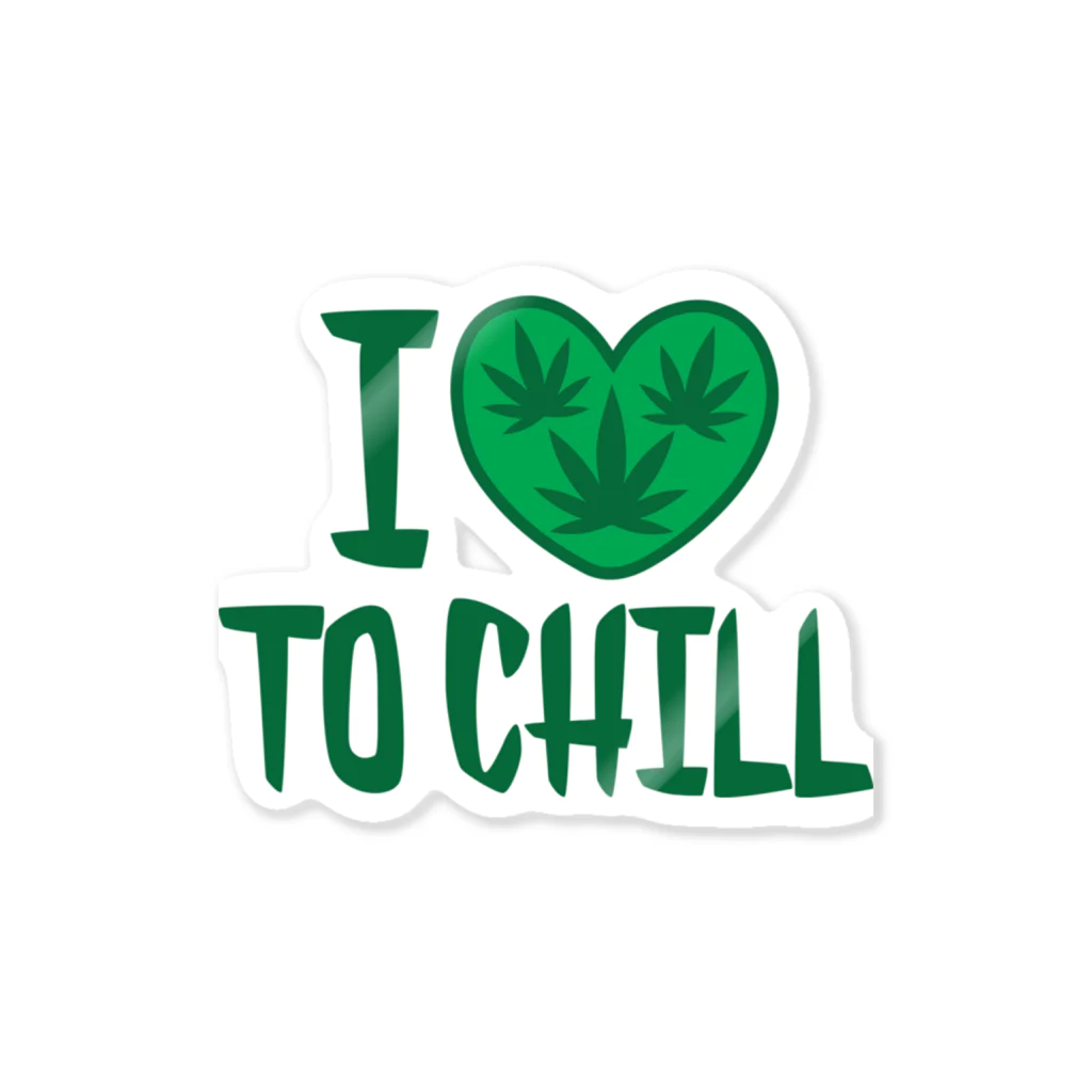 BONZのI ❤️ TO CHILL Sticker