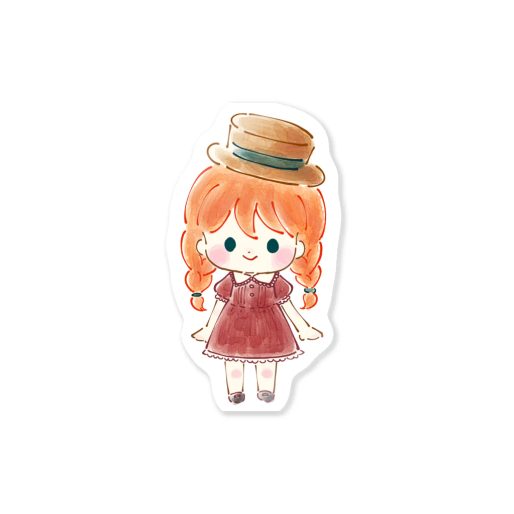 ててみゅの赤毛の子 Sticker