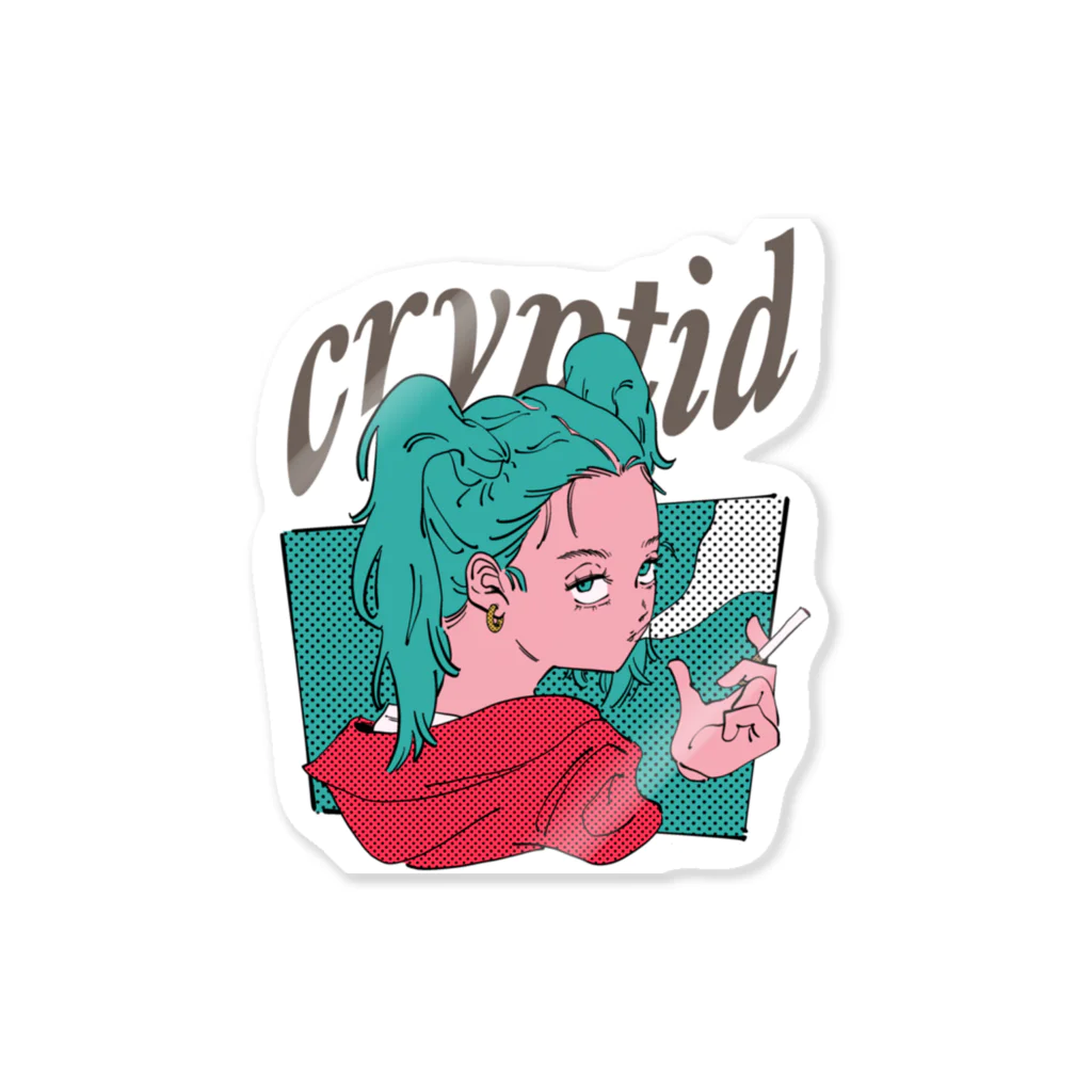 Cryptidのcryptid smoke girl Sticker