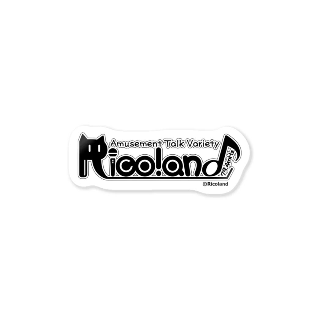 anbayouのRicoland♪　モノクロ ステッカー