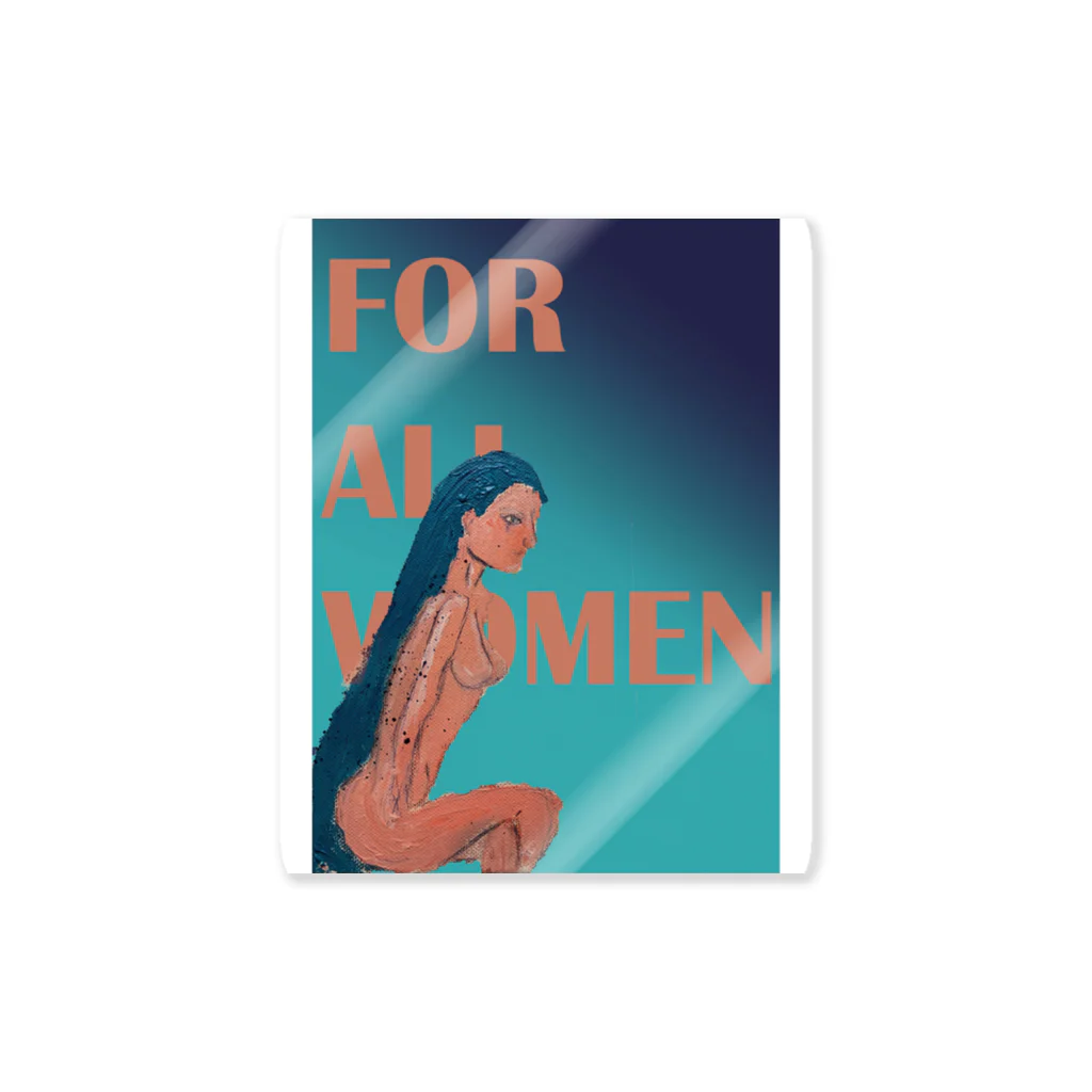 Yuta YoshiのFor all women 5 Sticker