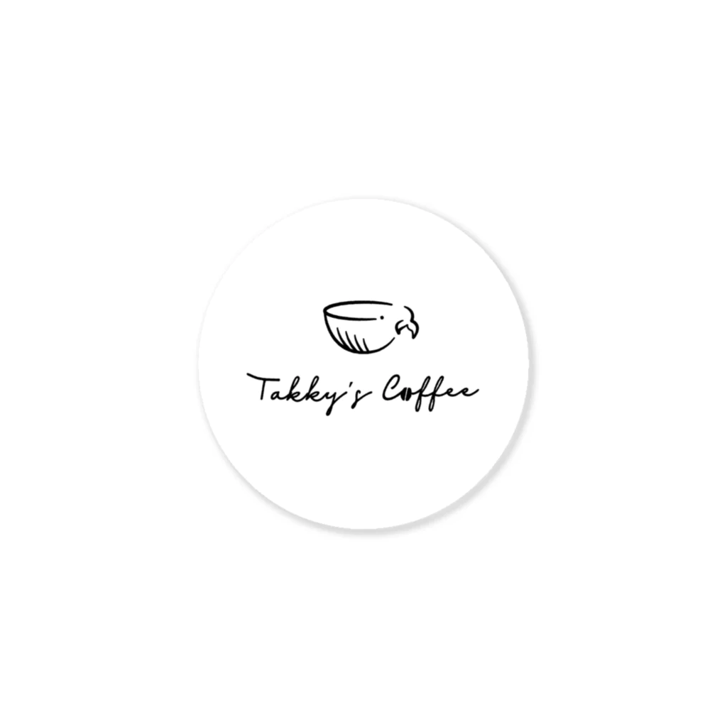 Frame The SceneryのsizeL takky's coffee (black) Sticker