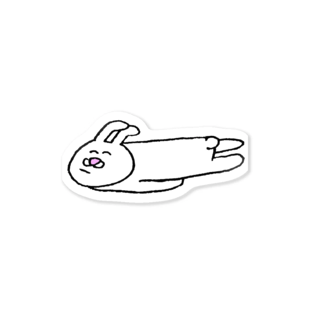 マツシタミナミのだるウサギ Sticker