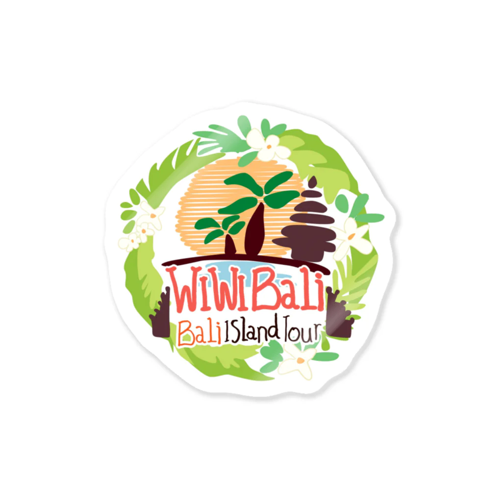 ウィウィバリ〜wiwiBALI〜のウィウィバリロゴ②ステッカー Sticker