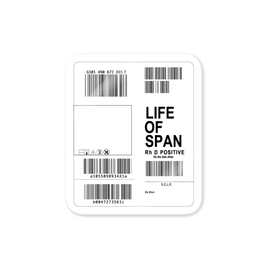 Hinoeの輸血パックステッカー1　type A Sticker