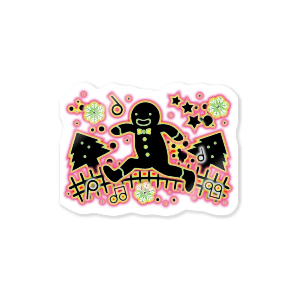 AURA_HYSTERICAのThe_Gingerbread_Man Sticker