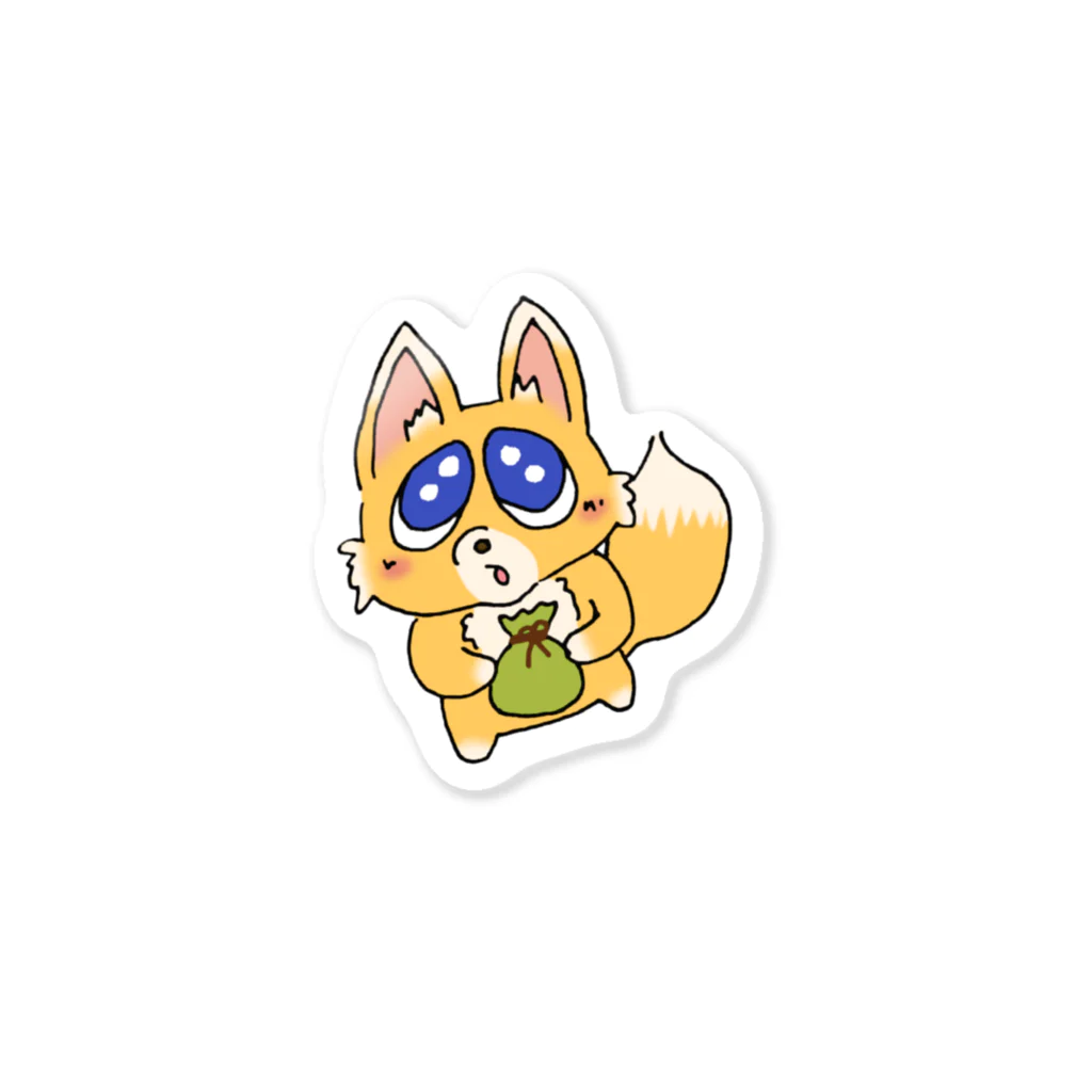 リコカナ(ぺんぎん)のぴえんぎつねくん Sticker