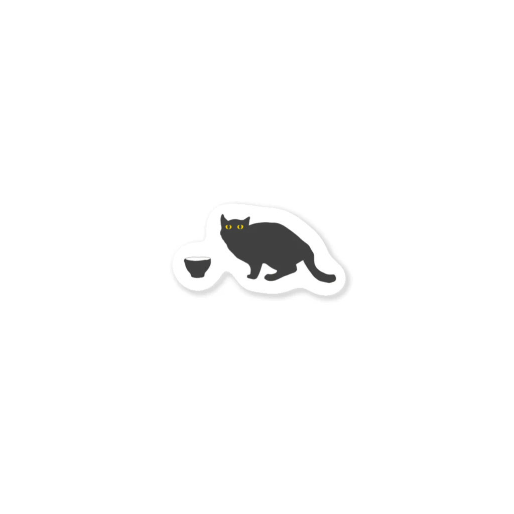 MOMOSUZUMEの黒猫さん Sticker