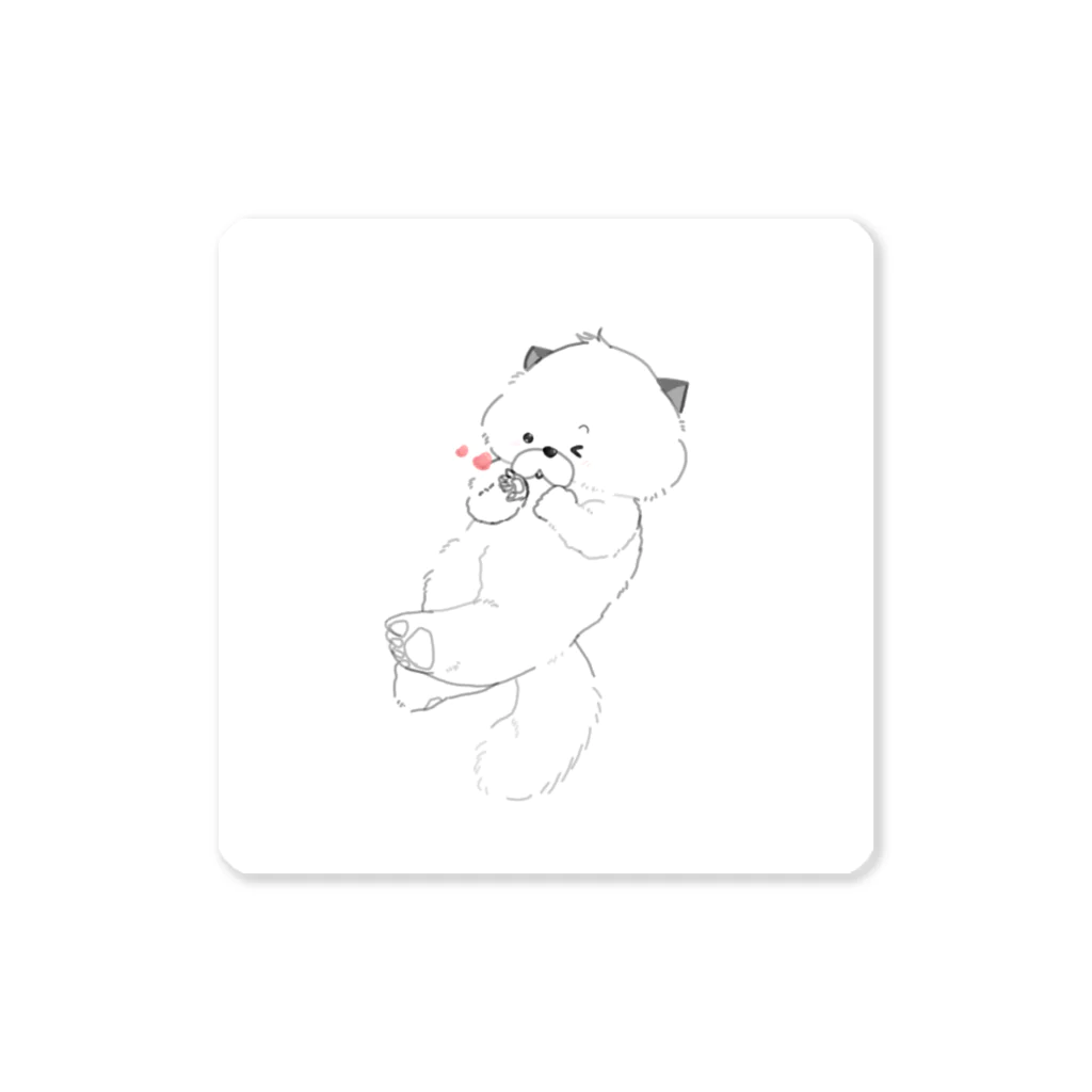 らっこ達の日常の投げキッスらっこ Sticker