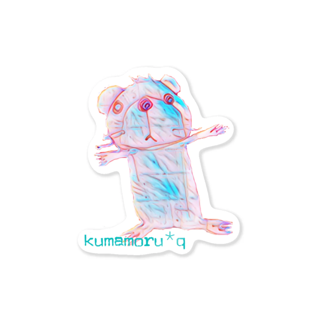 kumamoru*qの派手色くまもるさん。 Sticker